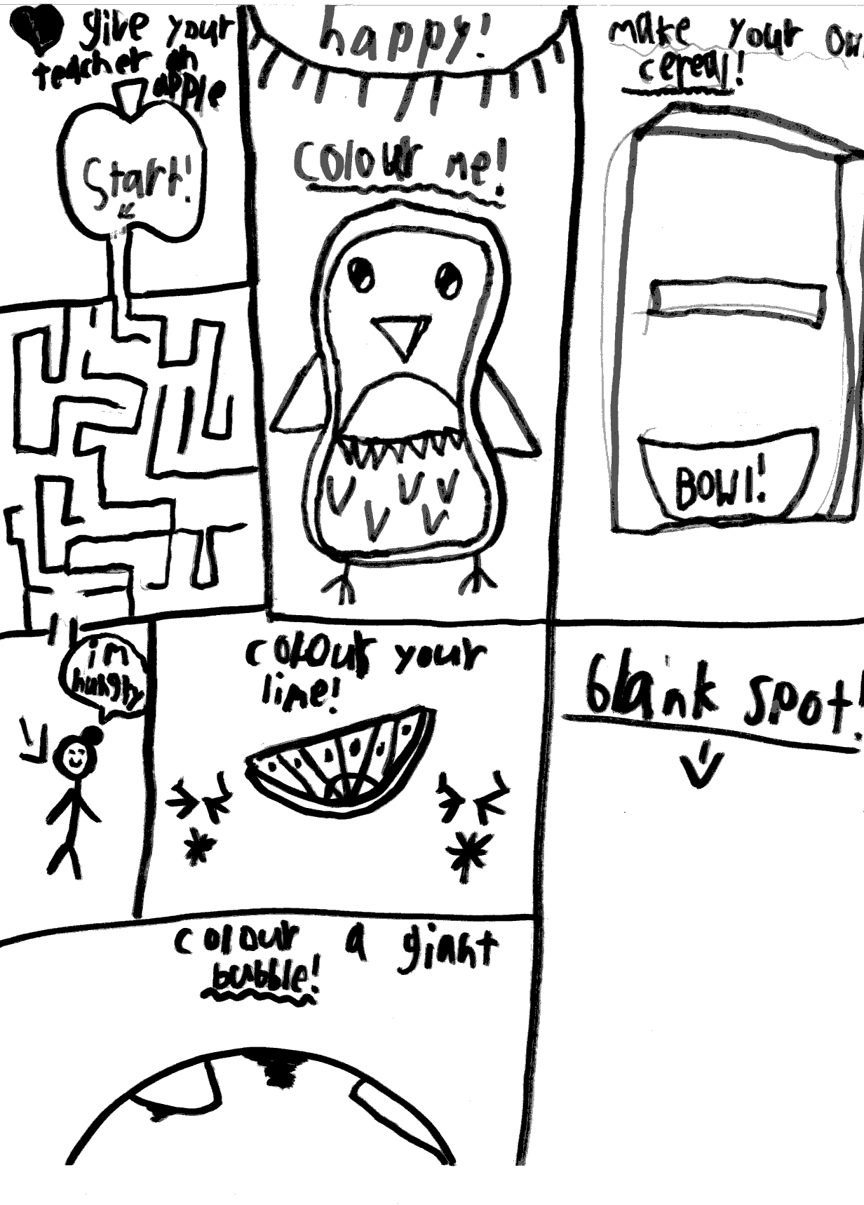 Penguin Fun Sheet